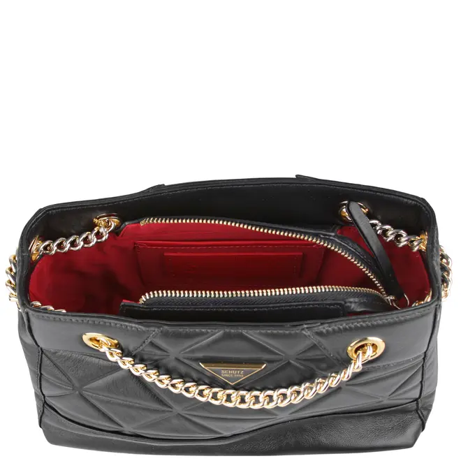 BOLSA MÉDIA HOBO SCHUTZ PRETO