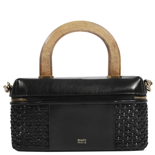 BOLSA MÉDIA SATCHEL VANITY SCHUTZ PRETO