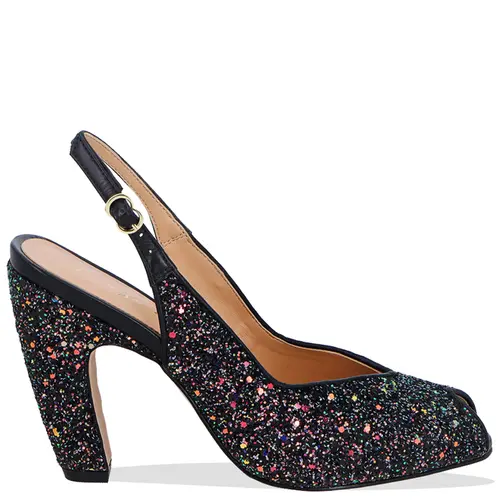 SCARPIN SALTO ALTO LUIZA BARCELOS PRETO