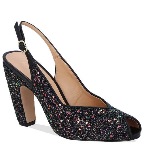 SCARPIN SALTO ALTO LUIZA BARCELOS PRETO