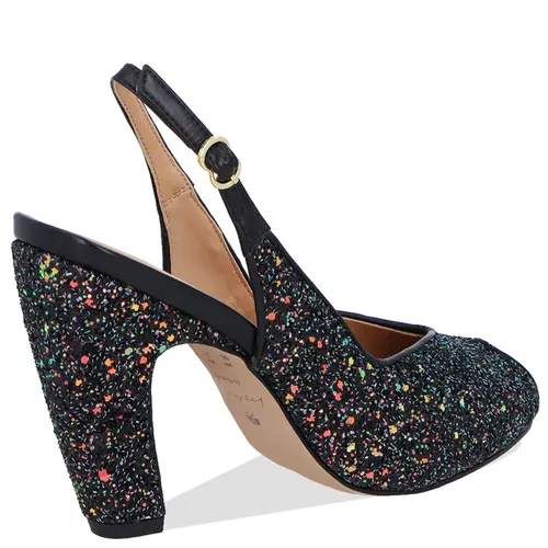 SCARPIN SALTO ALTO LUIZA BARCELOS PRETO