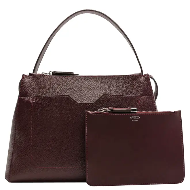 BOLSA GRANDE TOTE AREZZO VINHO