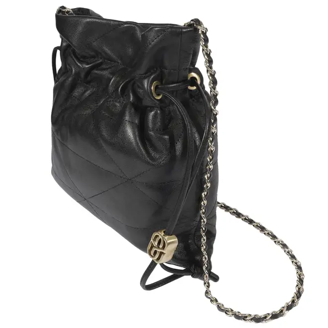 BOLSA MÉDIA BUCKET ANGEL SCHUTZ PRETO