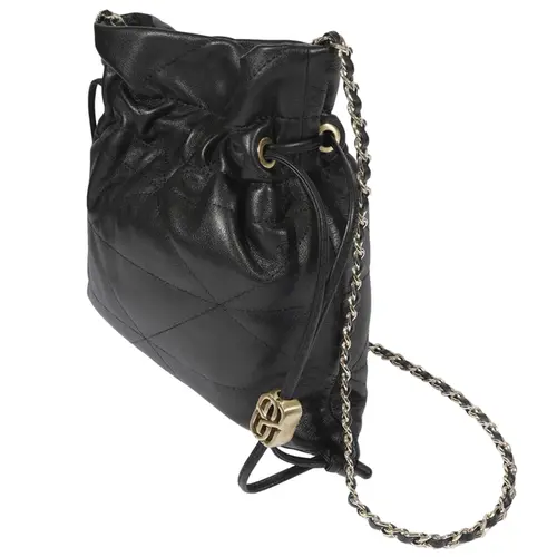 BOLSA MÉDIA BUCKET ANGEL SCHUTZ PRETO