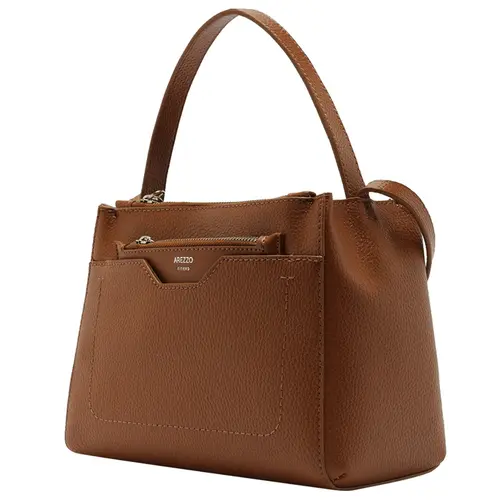 BOLSA TOTE MÉDIA EMILLY AREZZO CARAMELO