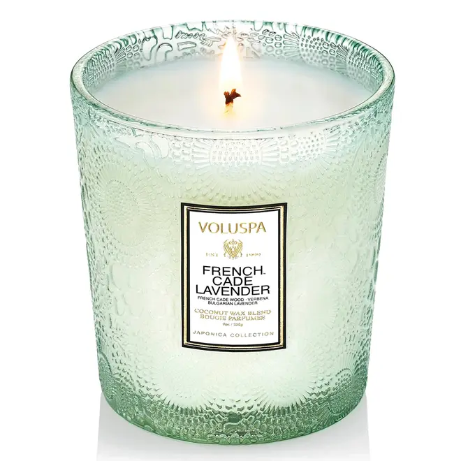 VELA AROMÁTICA COPO VIDRO 60H FRENCH CADE LAVENDER