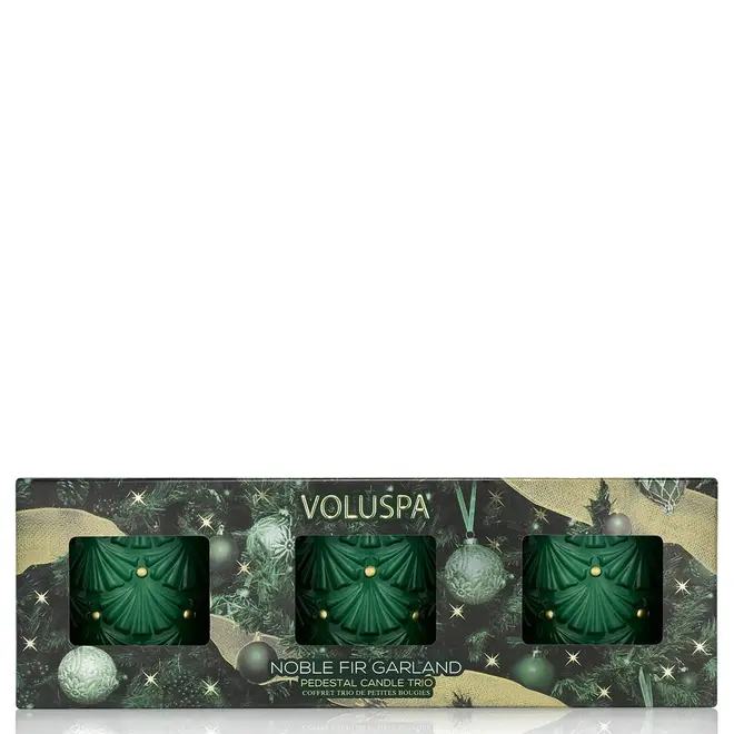 KIT 3 MINI VELAS AROMÁTICAS 25H NOBLE FIR GARLAND