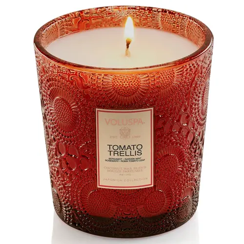 VELA AROMÁTICA COPO VD CLAS 60H REL TOMATO TRELLIS