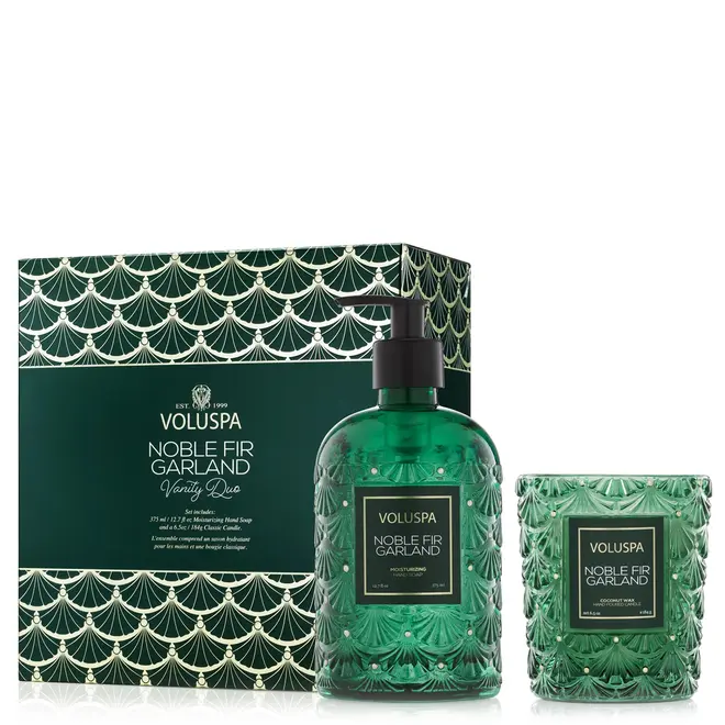 KIT VANITY DUO SABONETE E VELA 40H NOBLE FIR G