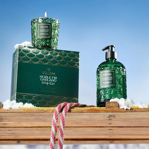 KIT VANITY DUO SABONETE E VELA 40H NOBLE FIR G