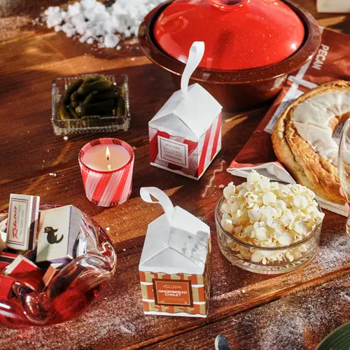 MINI VELA AROMÁTICA ORN PED 25H CRUSHED CANDY CANE