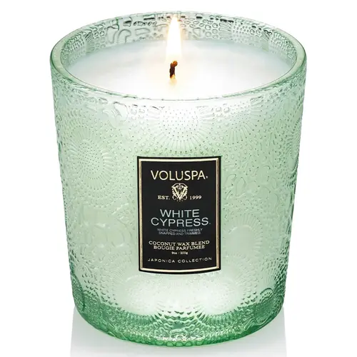 VELA AROMÁTICA COPO VIDRO 60H WHITE CYPRESS