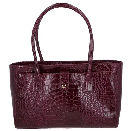 BOLSA GRANDE CROCO LUIZA BARCELOS VINHO