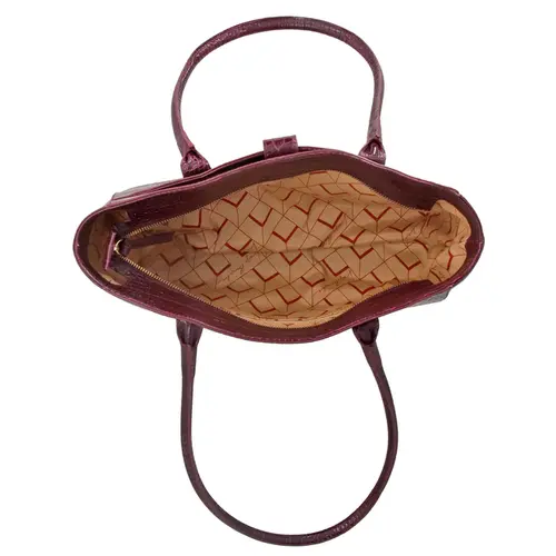 BOLSA GRANDE CROCO LUIZA BARCELOS VINHO