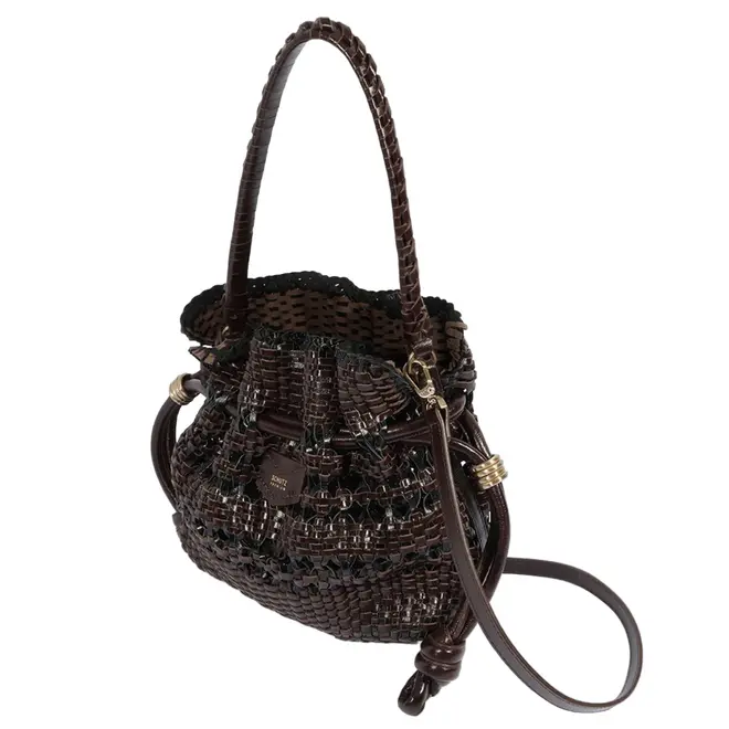 BOLSA MÉDIA BUCKET TOULERIE SCHUTZ MARROM