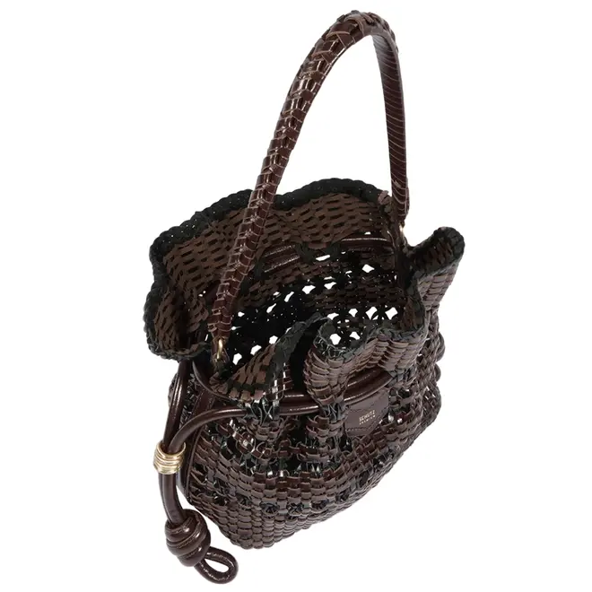 BOLSA MÉDIA BUCKET TOULERIE SCHUTZ MARROM