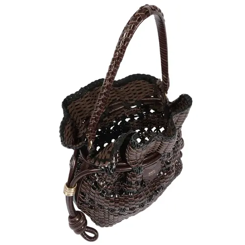BOLSA MÉDIA BUCKET TOULERIE SCHUTZ MARROM