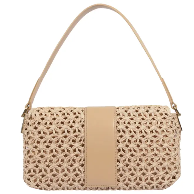 BOLSA MÉDIA RÁFIA PARADISE SCHUTZ BEGE