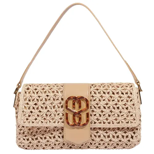 BOLSA MÉDIA RÁFIA PARADISE SCHUTZ BEGE