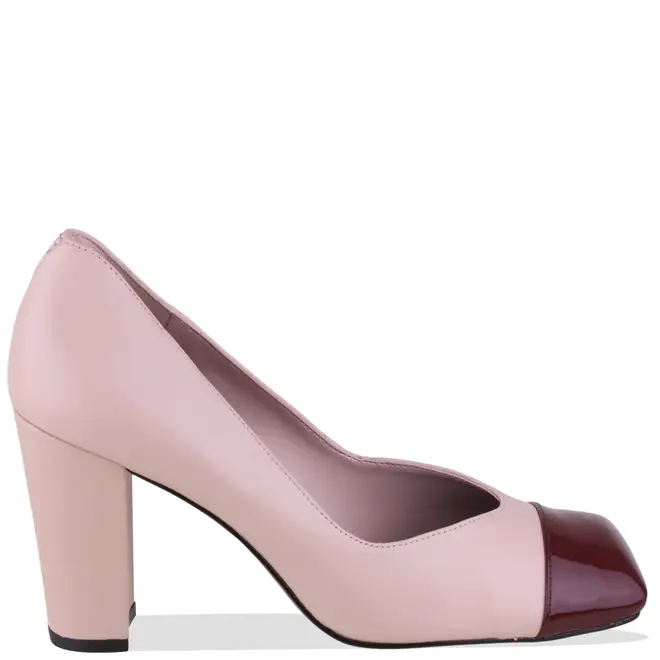 SCARPIN SALTO BLOCO ALTO AREZZO ROSA