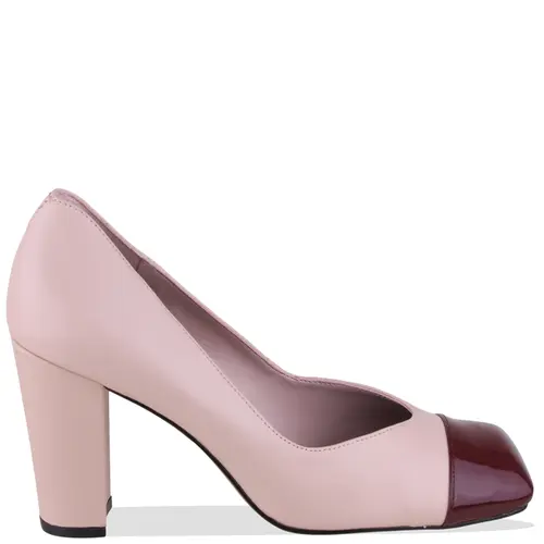 SCARPIN SALTO BLOCO ALTO AREZZO ROSA