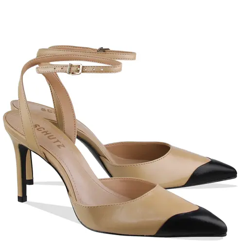 SCARPIN SALTO ALTO SCHUTZ BEGE