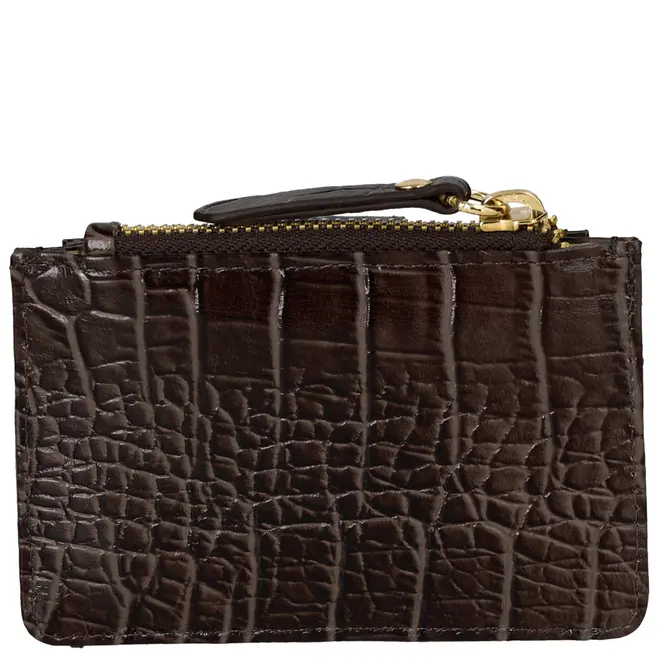 MINI PORTA-CARTÕES CROCO LUIZA BARCELOS CINZA