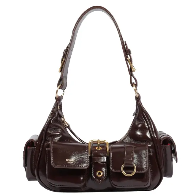 BOLSA HOBO MINI LILO MÉDIA SCHUTZ MARROM