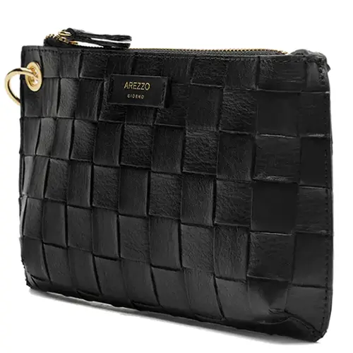 BOLSA PEQUENA TRESSÊ AREZZO PRETO