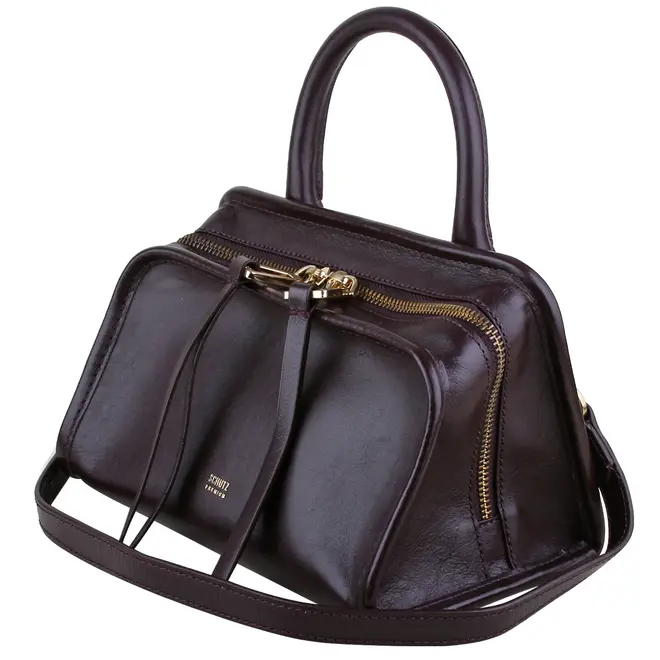 BOLSA PEQUENA TOTE RILEY SCHUTZ MARROM