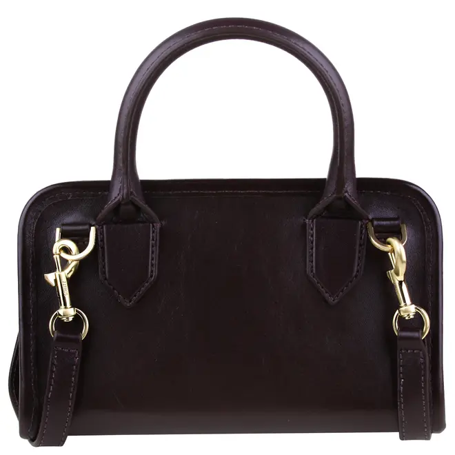 BOLSA PEQUENA TOTE RILEY SCHUTZ MARROM