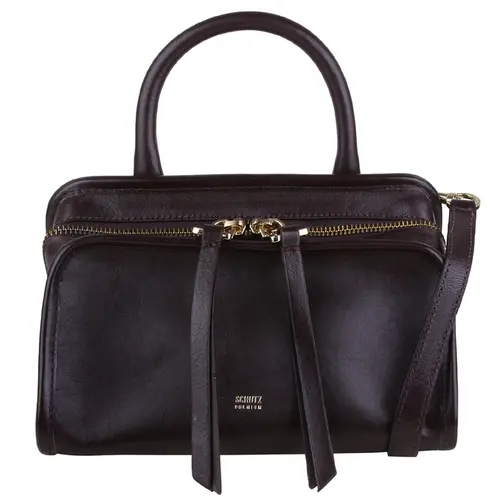 BOLSA PEQUENA TOTE RILEY SCHUTZ MARROM