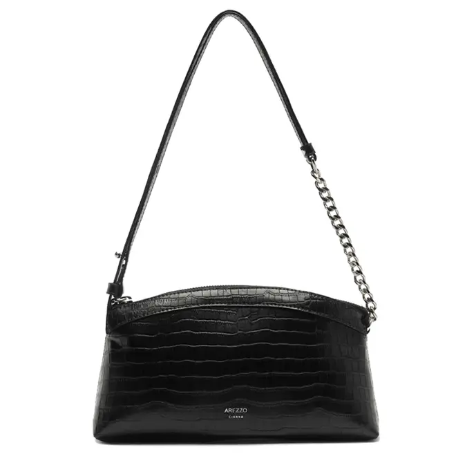 BOLSA PEQUENA SNAKE AREZZO PRETO
