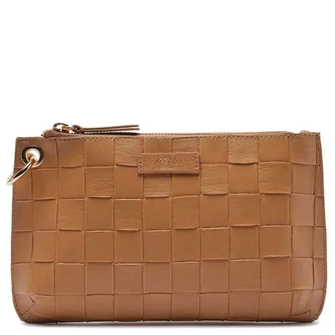 BOLSA PEQUENA TRESSÊ AREZZO CARAMELO
