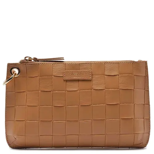 BOLSA PEQUENA TRESSÊ AREZZO CARAMELO