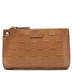 BOLSA PEQUENA TRESSÊ AREZZO CARAMELO