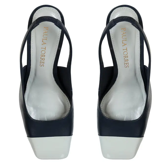 SCARPIN SALTO ALTO DUALITE PAULA TORRES AZUL