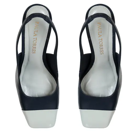 SCARPIN SALTO ALTO DUALITE PAULA TORRES AZUL