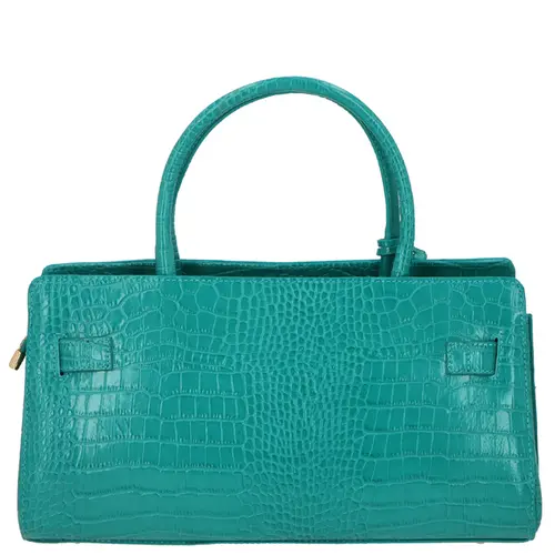 BOLSA MÉDIA CROCO LUIZA BARCELOS VERDE