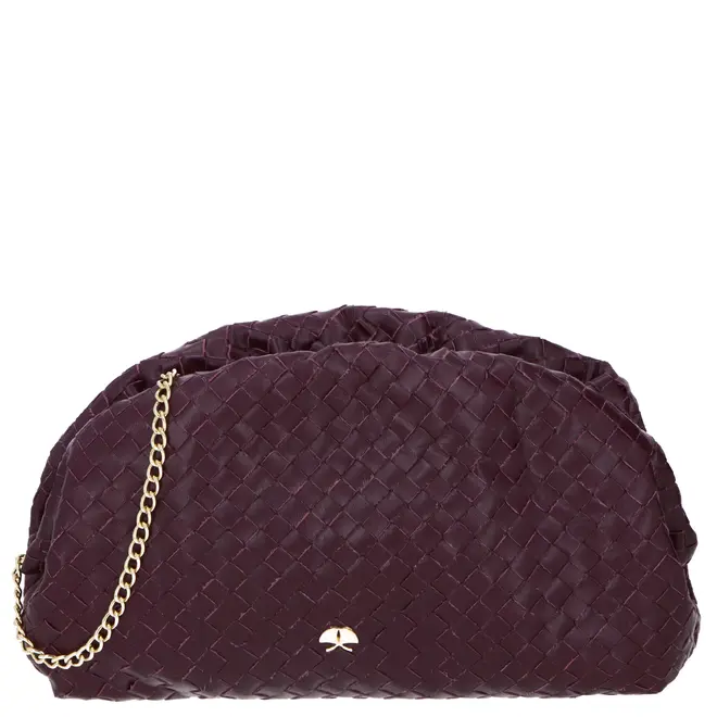 CLUTCH PEQUENA TRESSÊ LUIZA BARCELOS VINHO