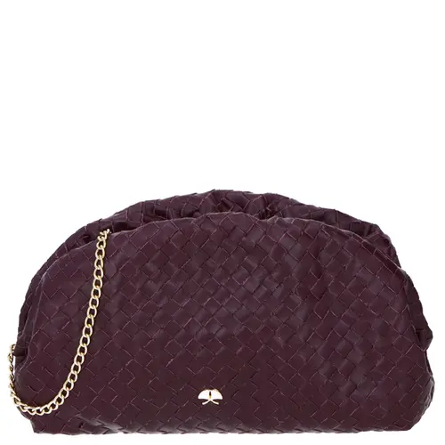 CLUTCH PEQUENA TRESSÊ LUIZA BARCELOS VINHO