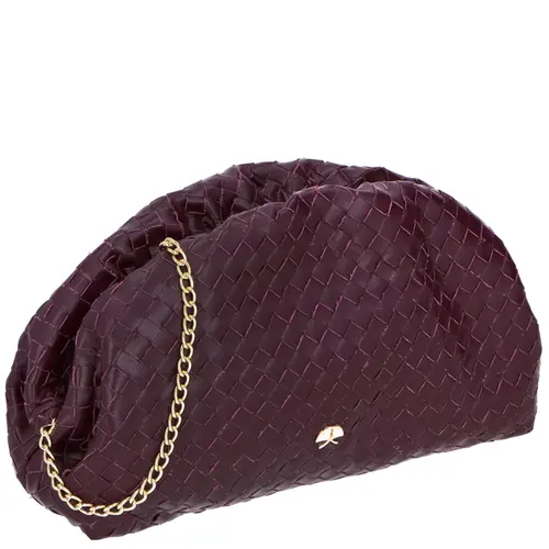 CLUTCH PEQUENA TRESSÊ LUIZA BARCELOS VINHO