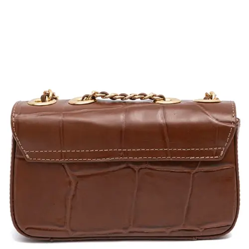 BOLSA PEQUENA ANNE LIZARD ISLA MARROM
