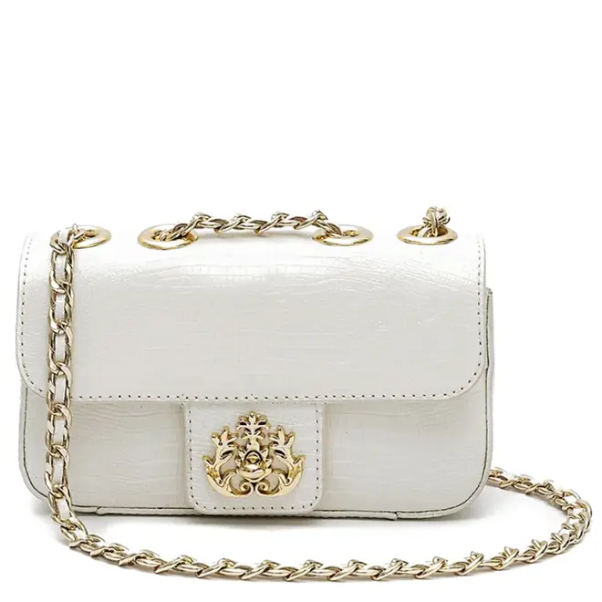 BOLSA PEQUENA ANNE LIZARD ISLA BRANCO