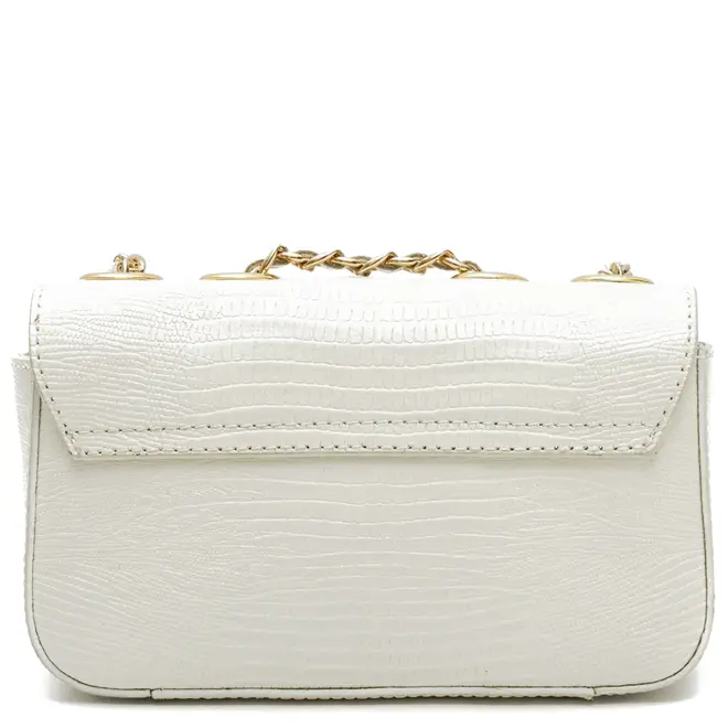 BOLSA PEQUENA ANNE LIZARD ISLA BRANCO