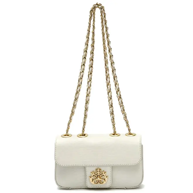 BOLSA PEQUENA ANNE LIZARD ISLA BRANCO