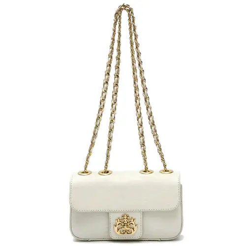 BOLSA PEQUENA ANNE LIZARD ISLA BRANCO