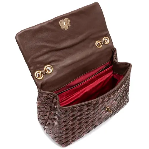 BOLSA MÉDIA HELEN RÁFIA ISLA MARROM