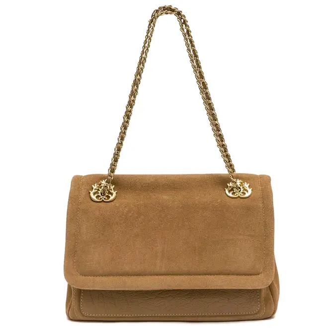BOLSA MÉDIA FLAP PETRA ISLA BEGE