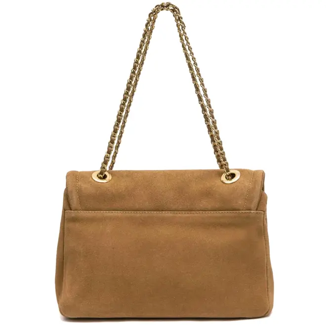 BOLSA MÉDIA FLAP PETRA ISLA BEGE
